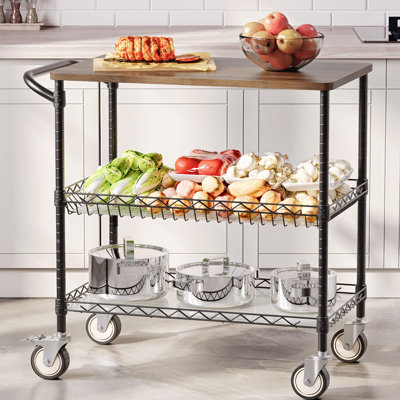 3-Tier Heavy Duty Rolling Kitchen Cart by 17 Stories