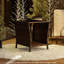 Table d'appoint en osier Tables d'appoint de jardin Tables de bistro avec rangement Tables de bout carrées-715230742-715230738