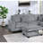 Contemporary 3Pc Sectional Set With Corduroy Couch, LAF Sofa, RAF Chaise, Ottoman For Comfortable Living-863815415