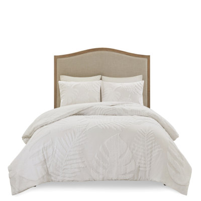 3 Piece Comforter King/ King - Cotton Chenille , , , Beach House Aesthetics King, Tropical Decor, Fill
