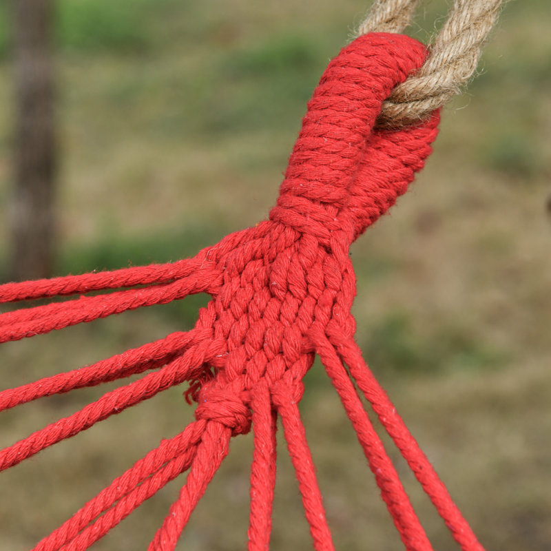 Balancelle portative en coton avec appui-tête