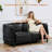 Faux Leather Loveseat-1577738032