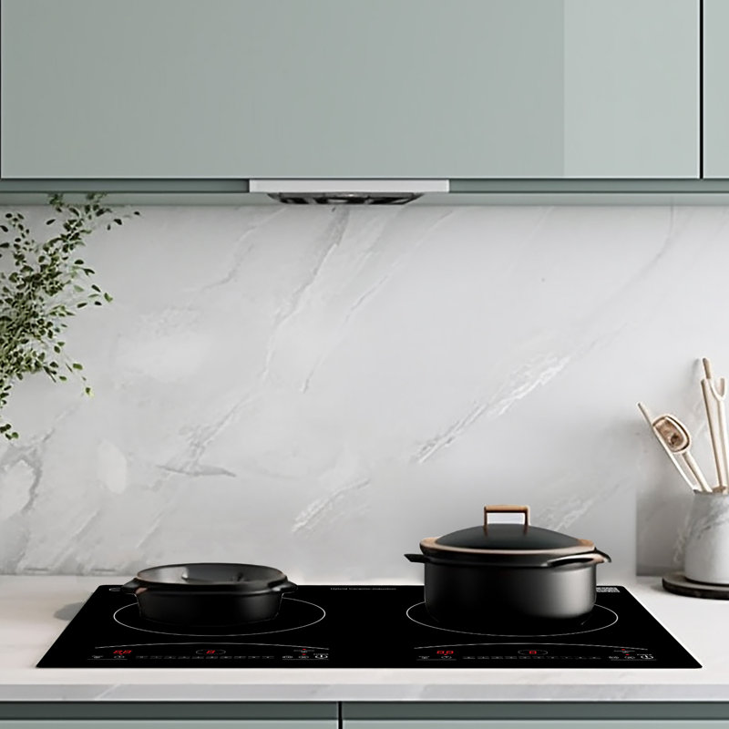 Equator 20" Electric Hybrid CERAMIC-INDUCTION 2 Burner Cooktop with 9 Power 110V