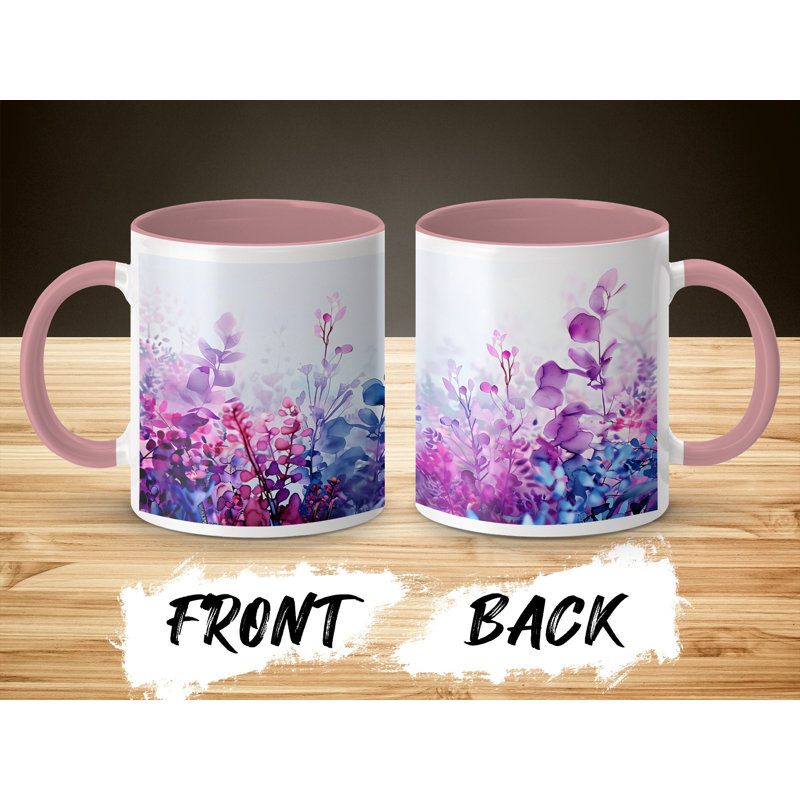 Ceramic Coffee Mug, Pink