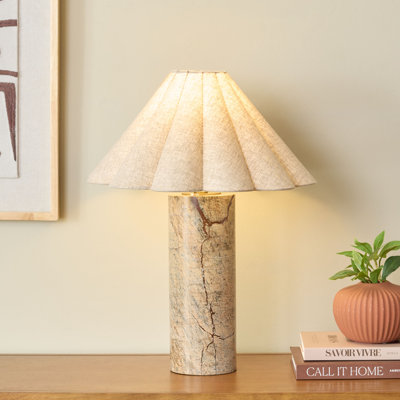 Emilie 21 Inch Marble Table Lamp
