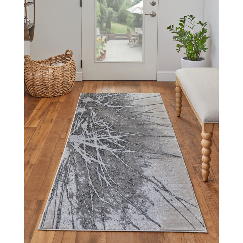 Oria Abstract Indoor Rug, Runner 2'10" x 7'10"