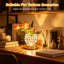 Lampe de table orchidée sans cordon à effleurement, lumière de nuit à DEL 3 couleurs avec vase en verre, lumière de paysage de bureau portable rechargeable pour la décoration de la chambre à coucher