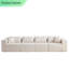 Canapé modulaire rembourré en L 104 po Corduroy-1206903040