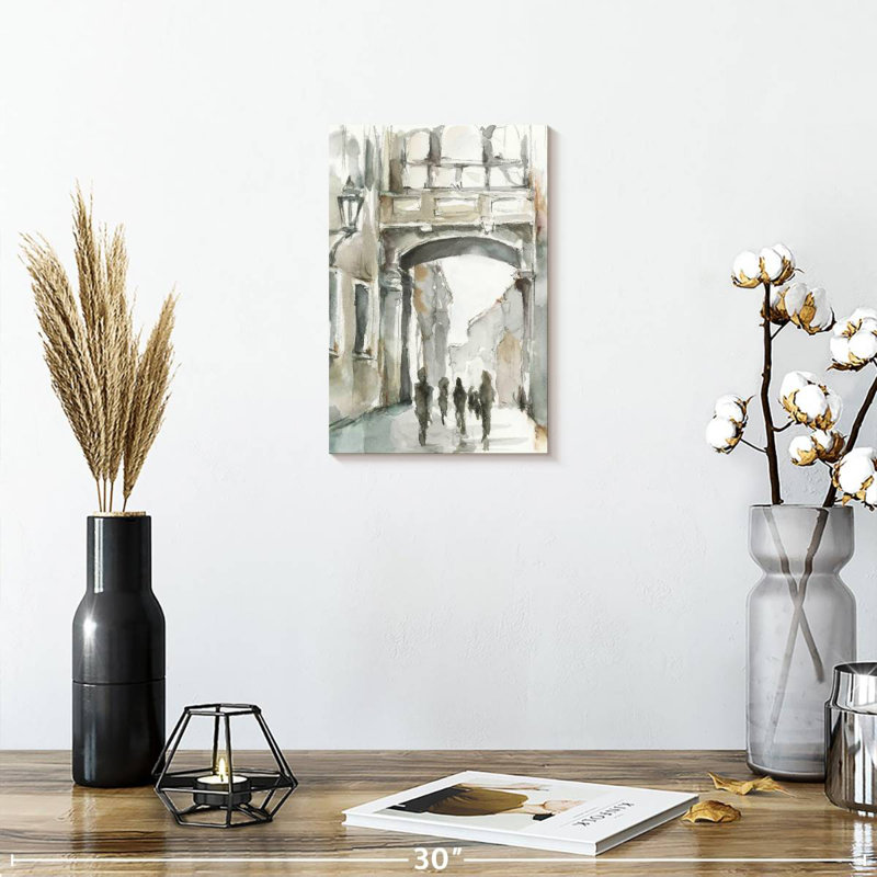 Aquarelle de Sireci, études sur l'arche I, H 12 po x l 8 po