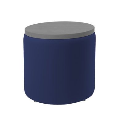 Pro Series Upholstered 18" Round Ottoman Table 18" Height