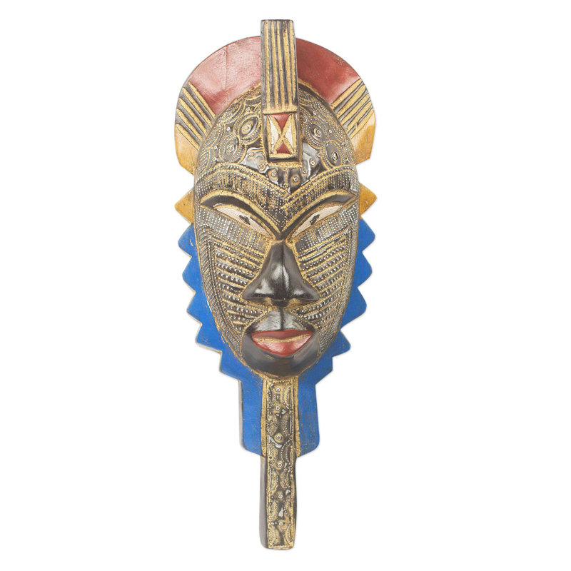 Décoration murale en bois santé mask