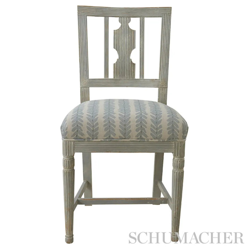 Schumacher x Veere Grenney Woodperry Fabric, Blue