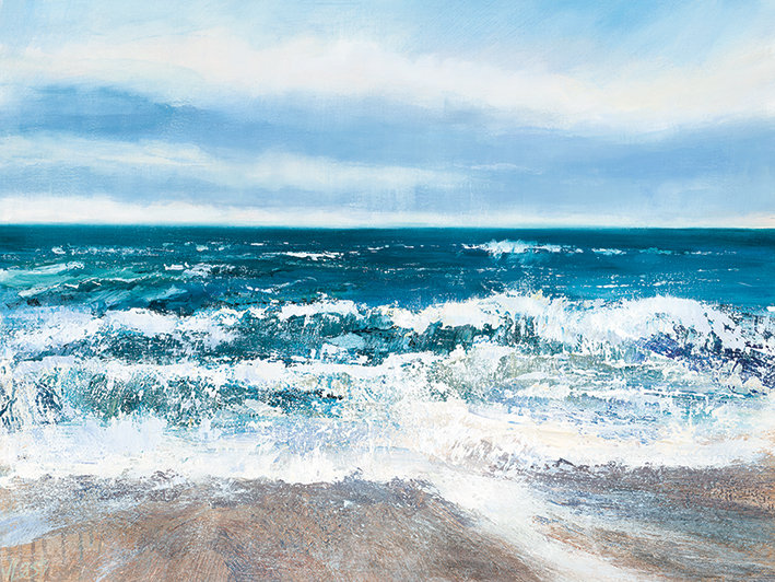 Pull of the Tide 1 Piece Wall Art, 60cm H x 80cm W, Wrapped Canvas, No Mount