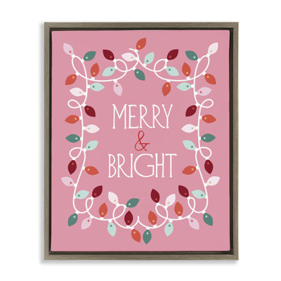 «Merry and Bright Pink», art mural sur toile par Brandi Powell
