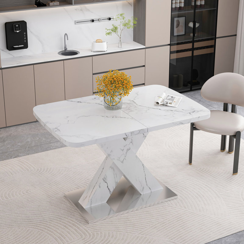 Table de salle à manger Modern, Blanc