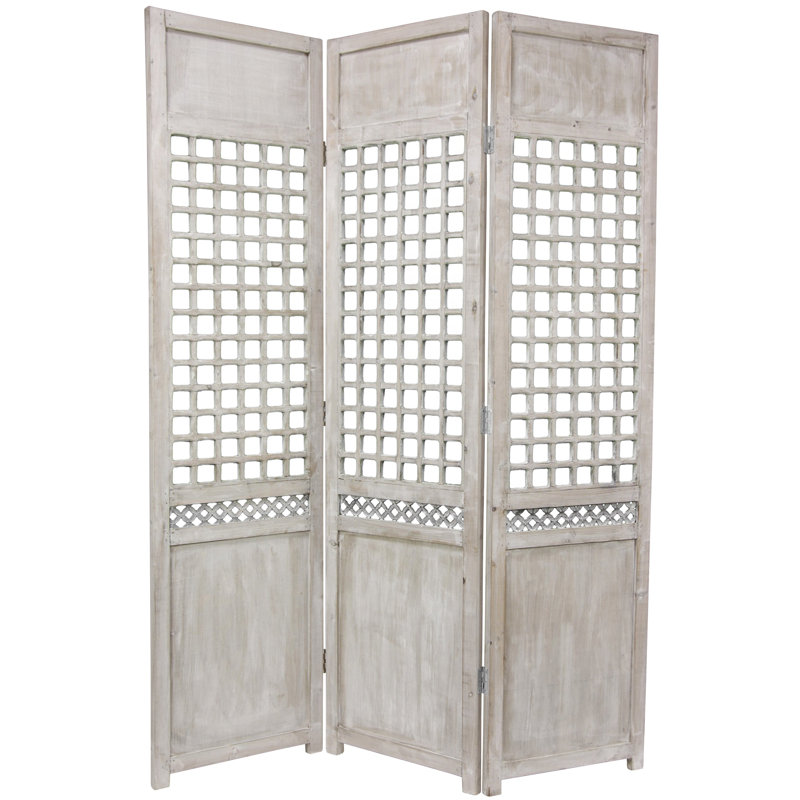 Open Lattice 3 Panel Room Divider