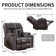 37.8" Wide Soft and Oversize Leather Power Lift Assist Massage Heat Recliner with USB & Dual Cupholders