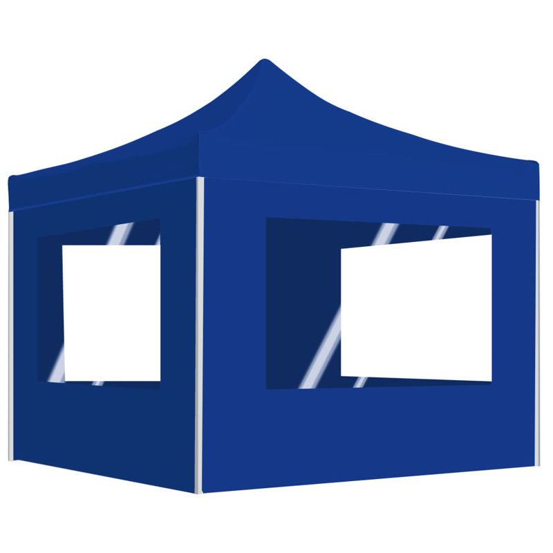 Abney 7.62m x 7.62m Metal Party Tent, Blue, 78.74 "H x 78.74 "W x 124 "D