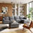 141.5'' U-Shaped Upholstered Sofas with Movable Ottoman-1190076565