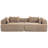 96.06" Wide 2-Seater Sectional Sofa, No Assembly Required Cloud Sofa for Living Room-1664654905
