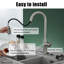 Robinet de cuisine rétractable à poignée simple avec accessoires-79113186