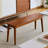 Vintage Solid Boxwood Bench with Mid-Century Design - 43.3" or 51.2" Length Options for Entryway & Dining