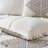4 Piece Printed Comforter Set with Throw Pillow Black/Ivory King/Cal King