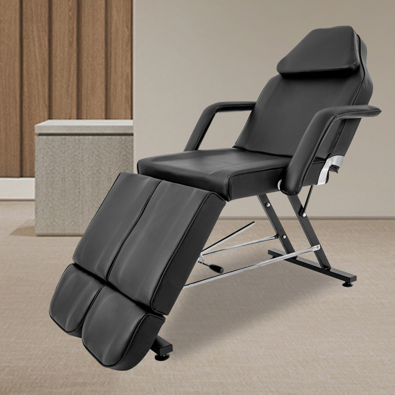 Fauteuil inclinable zéro gravité avec coussin Nayara, Noir