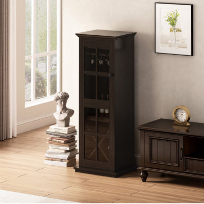 Armoire à vin moderne avec porte en verre à trois couches