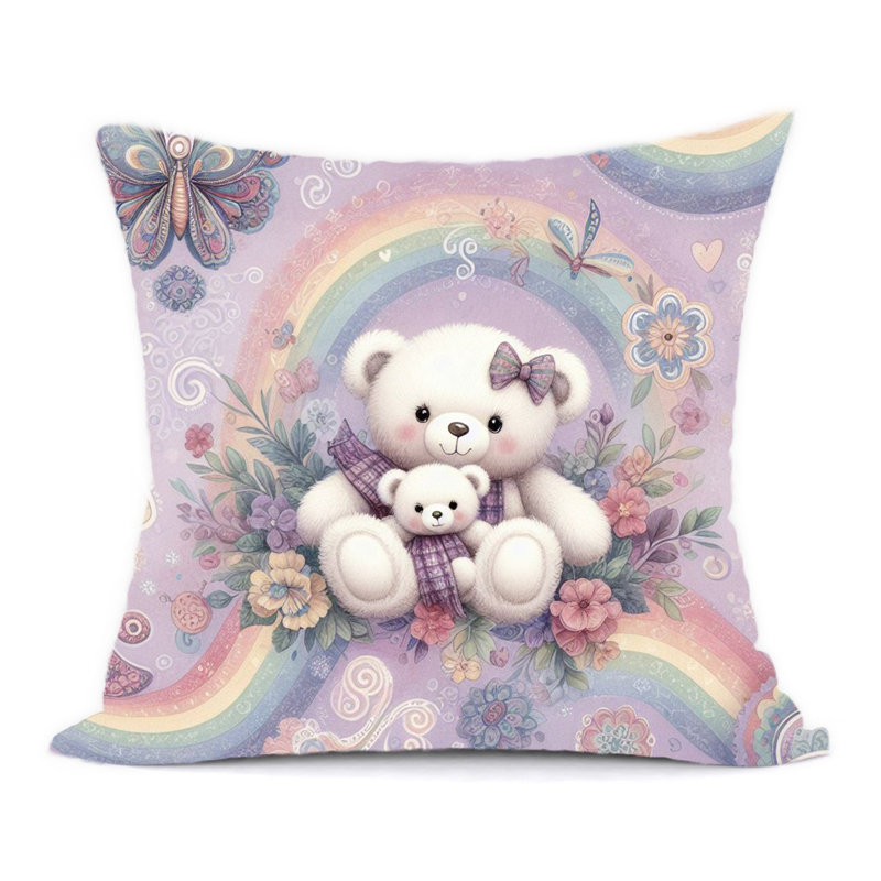 Floral Reversible Throw Pillow