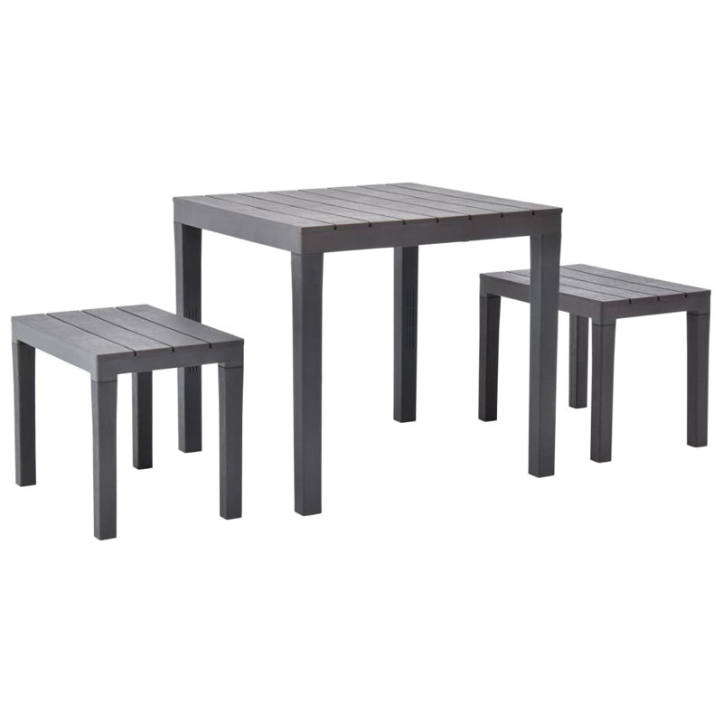 Landaff 4 - Person Patio Dining Set with Rectangular Table, Brown
