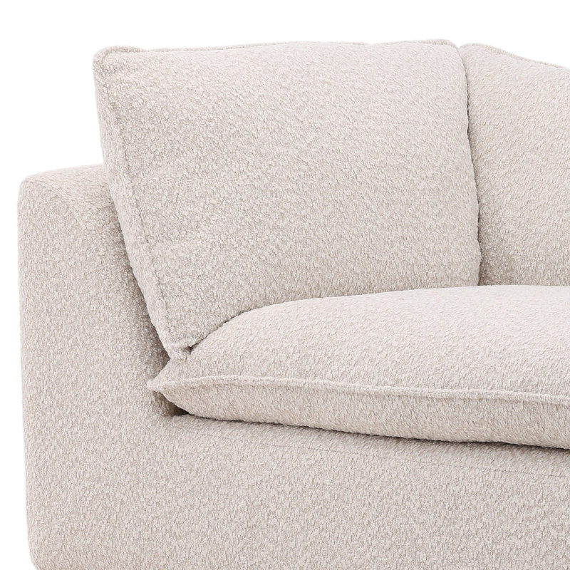 Ramona 104" Wide Upholstered Sofa, Tatum Cream