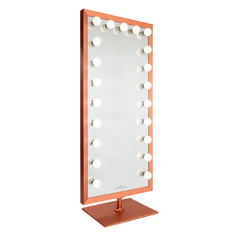Miroir de maquillage lumineux Starlight, Or rose