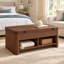 Table basse à plateau relevable 37,5 "avec rangement caché, tables basses carrées pour le salon-131401961