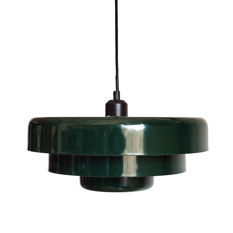 1 - Light Chrome Pendant, Green