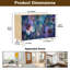 Sideboard Buffet Cabinet with Storage Dreamy Celestial Nature Artwork Gold with 2 Doors for Living Room and Kitchen
