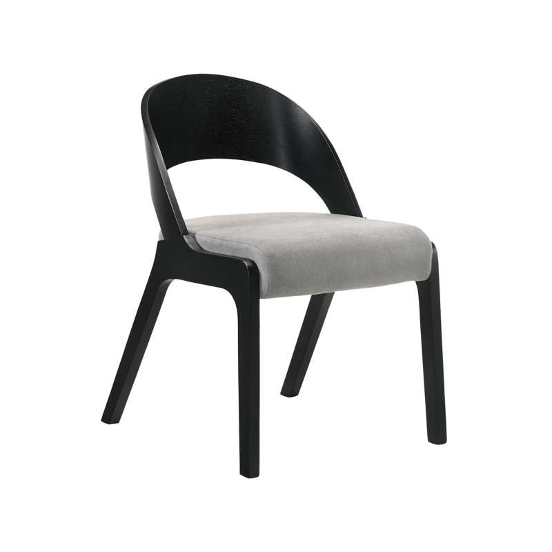 Mcglynn Upholstered Side Chair, Black