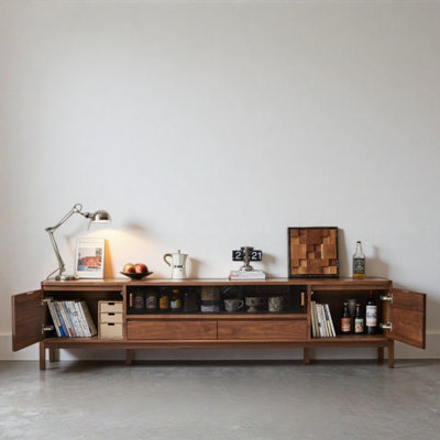 Creative Solid Wood TV Stand
