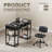 Home Office Furniture Set, 48" Computer Desk And Adjustable PU Leather Task Chair Set-115842826