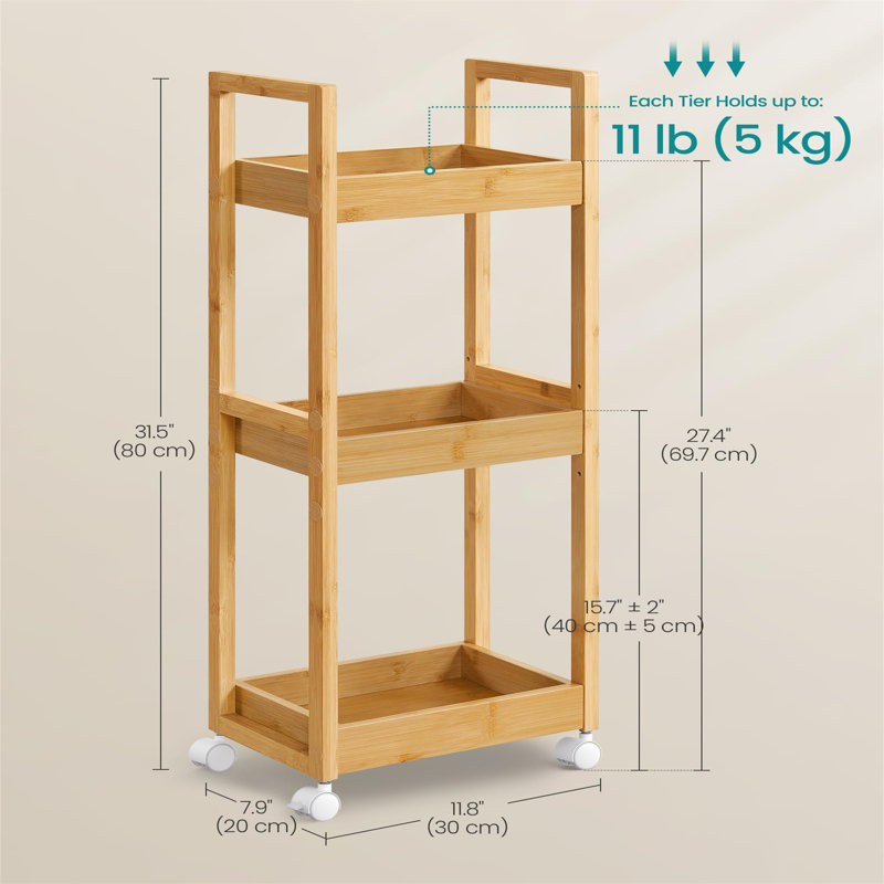 Bamboo Freestanding Bathroom Shelves