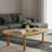 Oak Wood Free Form Coffee Side Table For Living Room Décor