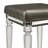 Bridgnorth 16.14" W Faux Leather Vanity Stool with Acrylic Legs-1941315553