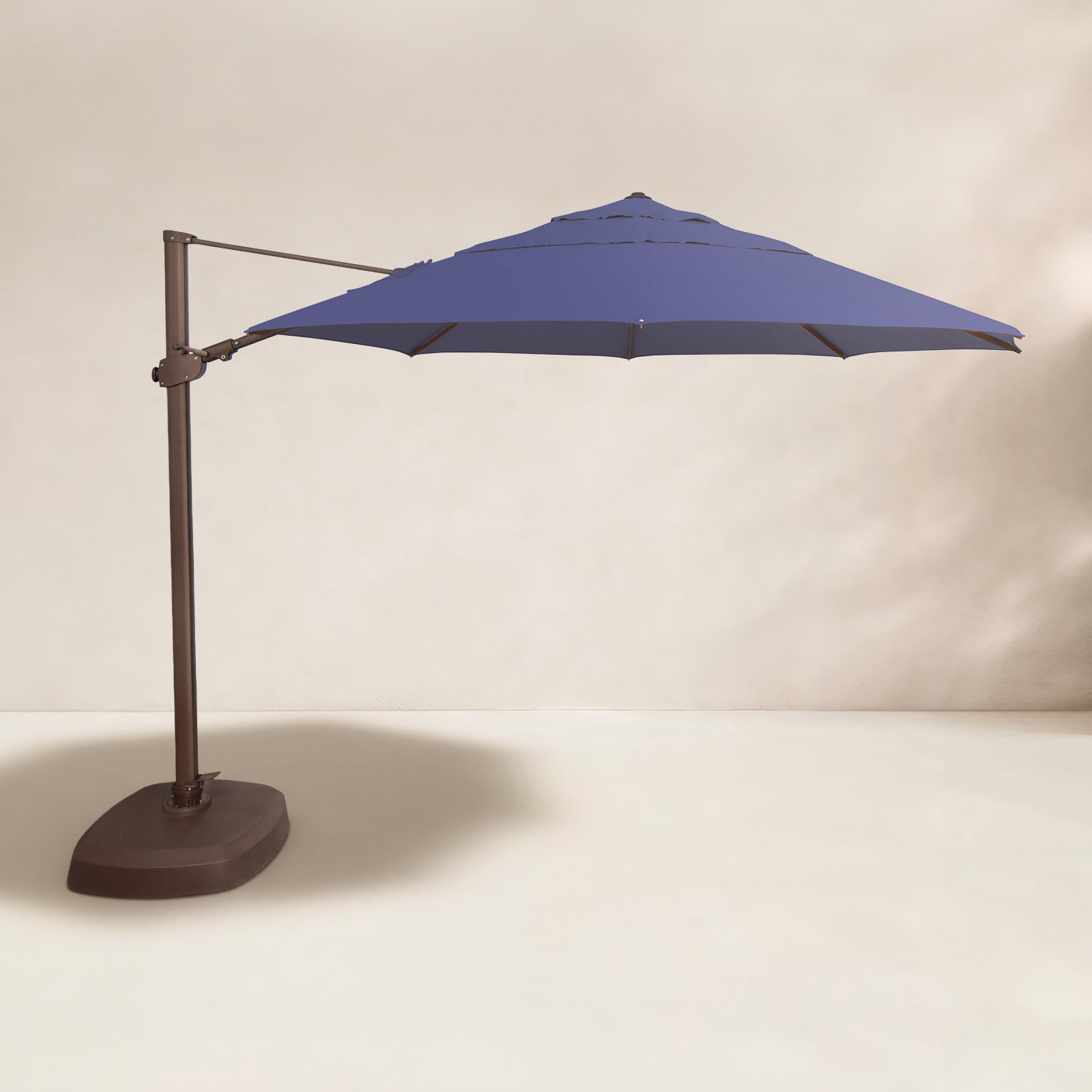 11.5' Sunbrella® Cantilever Umbrella, Bronze, Blue Sky