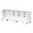 92.13'' Wide 12 -Drawer File Cabinet