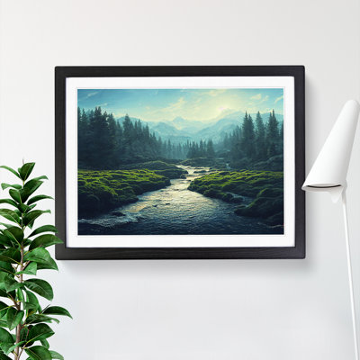 Hypnotic Forest Stream - Single Picture Frame Print