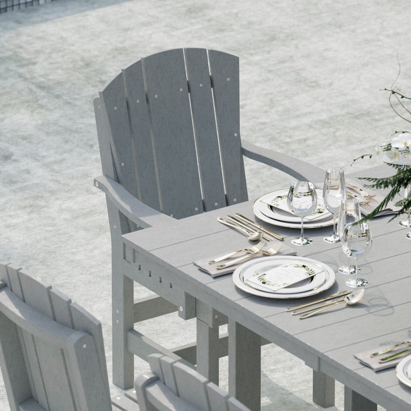 Heritage Dining Set, Light Gray, 7-Piece