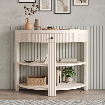 Console avec tiroir et deux tablettes