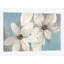«Blue and Neutral Floral» par Silvia Vassileva, impression sur toile tendue-73365340-73365341-73365342
