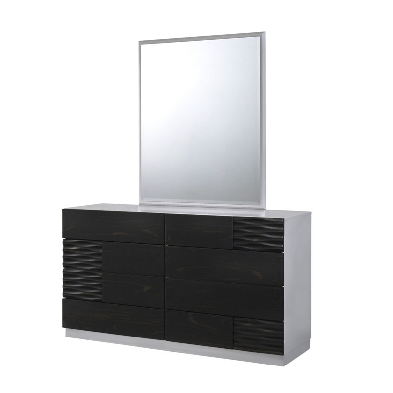 Commode double 8 tiroirs avec miroir Chassidi