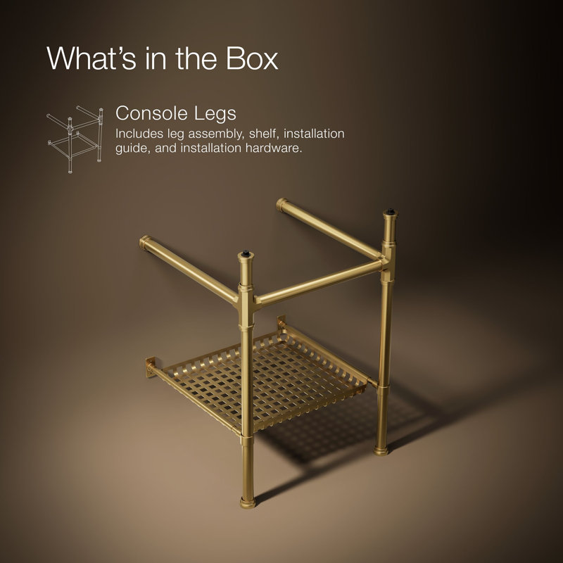 Console Claude par Studio McGee, Laiton brossé